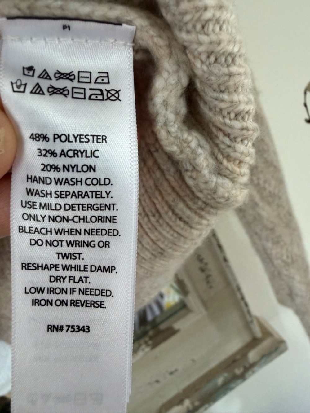 Sincerely Jules S Cream Cable Knit V-Neck Button Cardigan - Picture 5 of 6